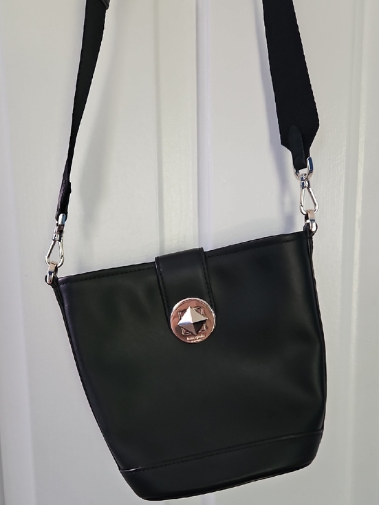 kate spade Handbags - kate spade Black Crossbody Bucket Bag with Star Medallion